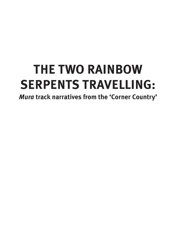 Cover for The two rainbow  serpents travelling