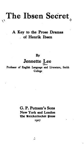 Cover for The Ibsen secret