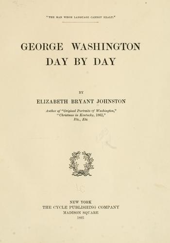 Cover for George Washington day by day