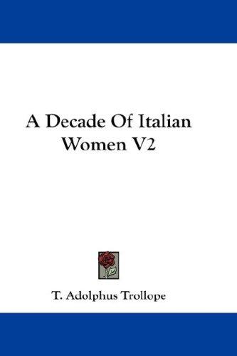 Cover for A Decade Of Italian Women V2