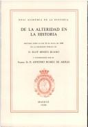 Cover for De la alteridad en la historia