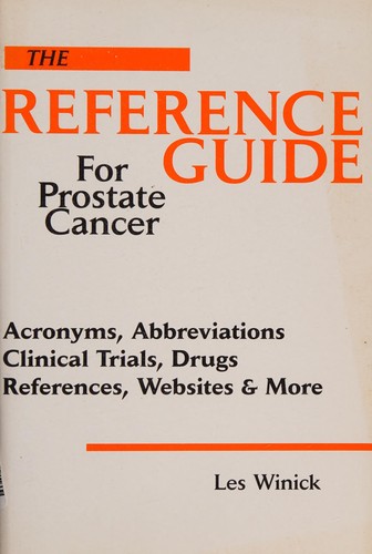 Cover for The reference guide for prostate cancer