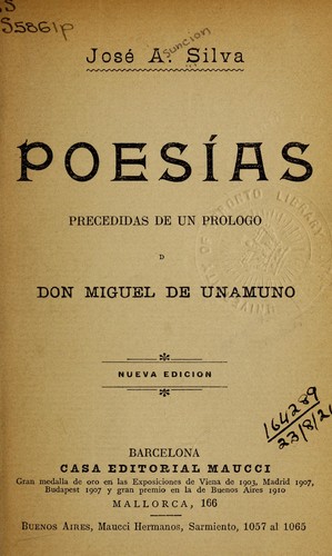 Cover for Poesias
