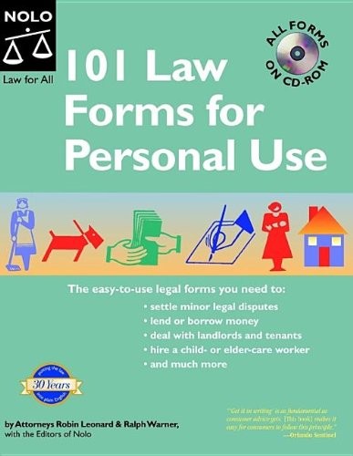 Cover for 101 law forms for personal use