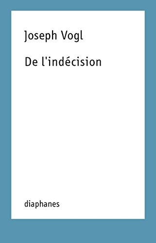 Cover for De l'indécision