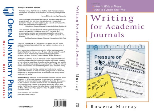 Cover for Writing for academic journals