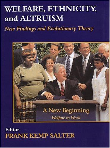 Cover for Welfare, ethnicity, and altruism