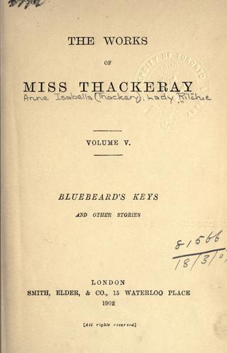 Cover for Bluebeard's keys, and other stories
