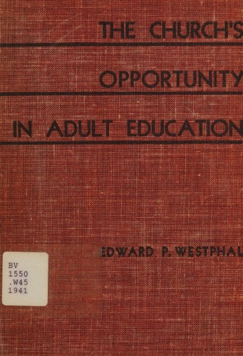 Cover for The church's opportunity in adult education
