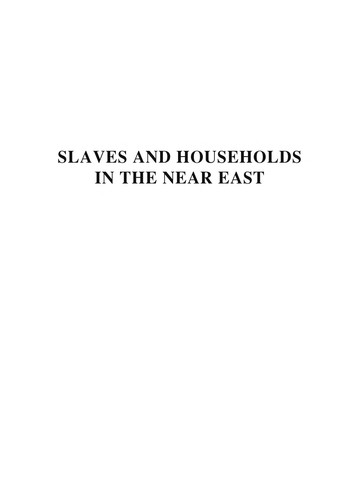 Cover for Slaves and households in the Near East