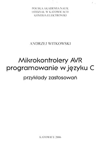 Cover for Mikrokontrolery AVR
