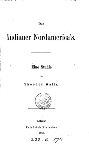 Cover for Die Indianer Nordamerica's