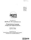 Cover for Proceedings of the SIGPLAN '89 Conference on Programming Language Design and Implementation