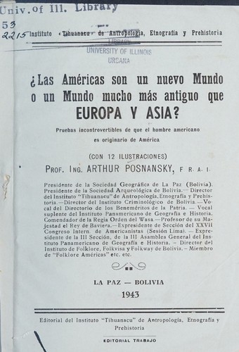Cover for ¿Las Américas son un nuevo mundo o un mundo mucho más antiguo que Europa y Asia?