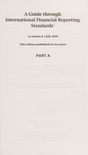 Cover for A guide through International Financial Reporting Standards as issued at 1 July 2010