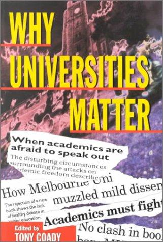 Cover for Why universities matter