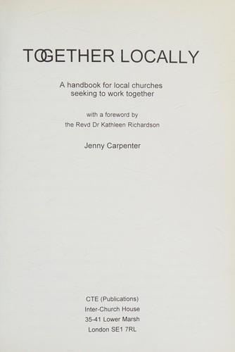 Cover for Together Locally