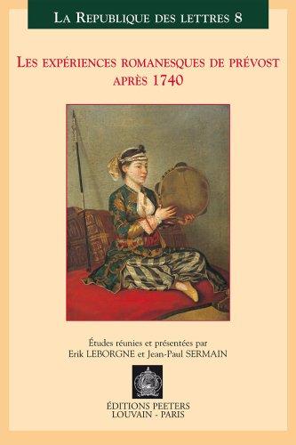 Cover for Les expériences romanesques de Prévost après 1740