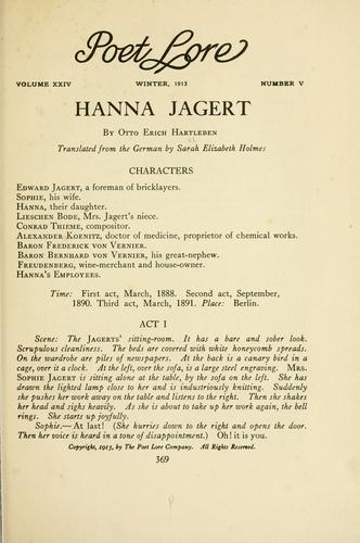 Cover for Hanna Jagert