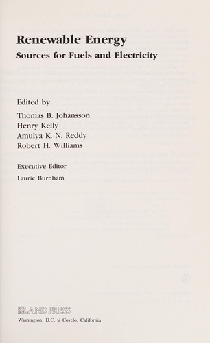 Cover for Renewable Energy