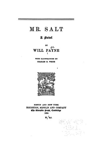 Cover for Mr. Salt: A Novel