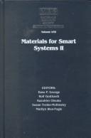 Cover for Materials for smart systems II