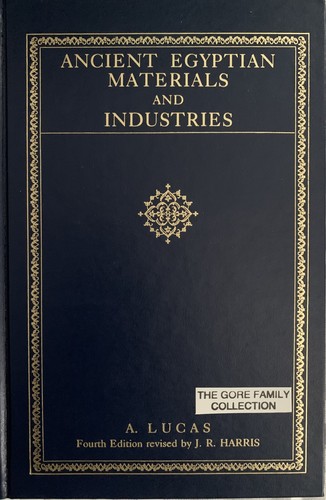 Cover for Ancient Egyptian materials & industries