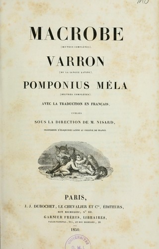 Cover for Oeuvres complètes