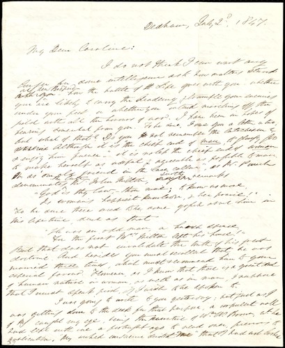 Cover for [Letter to] My Dear Caroline
