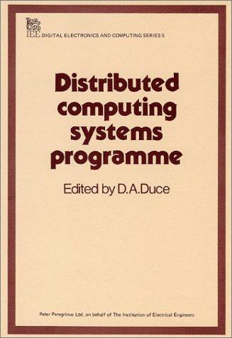 Cover for Distributed computing systems programme