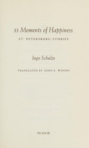 Cover for 33 moments of happiness