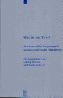 Cover for Was Ist ein Text?