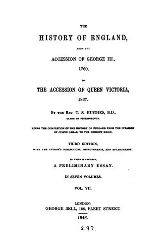 Cover for The history of England
