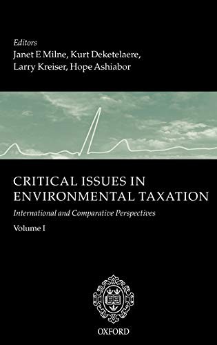 Cover for Critical issues in environmental taxation