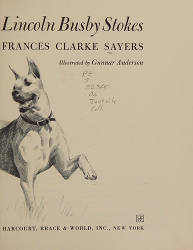 Cover for Oscar Lincoln Busby Stokes.