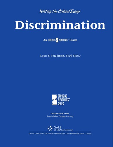 Cover for Discrimination