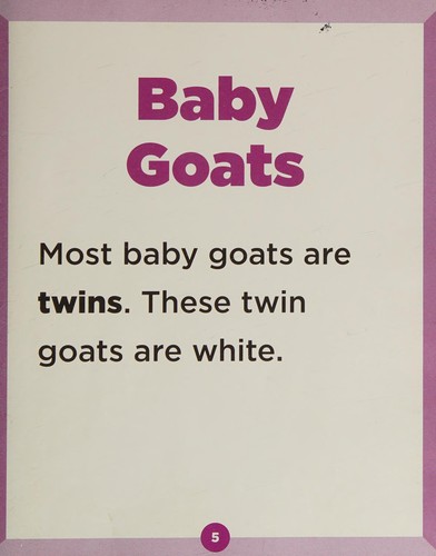 Cover for Baby goats