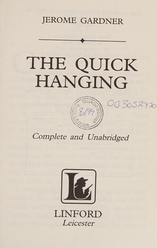Cover for The Quick Hanging