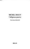 Cover for Michel Deguy