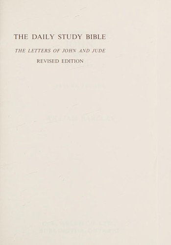 Cover for The letters of John and Jude