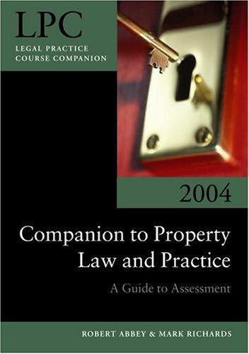 Cover for Companion to Property Law and Practice (Blackstone Legal Practice Companion)