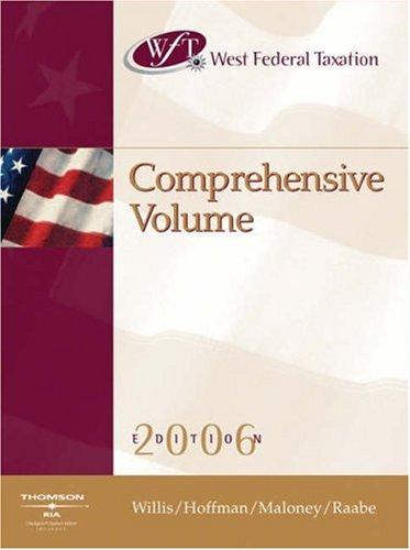 Cover for West Federal Taxation 2006