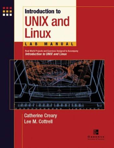 Cover for Introduction to Unix and Linux Lab Manual, Student Edition