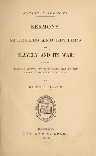 Cover for National sermons