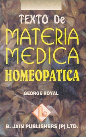 Cover for Texto De Materia Medica Homeopatica