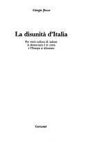 Cover for La disunità d'Italia