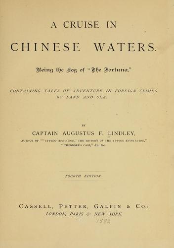 Cover for A cruise in Chinese waters
