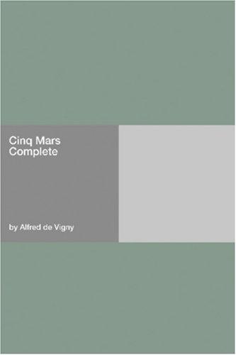 Cover for Cinq Mars  Complete