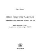 Cover for Optica in de eeuw van Euler