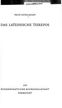 Cover for Das lateinische Tierepos